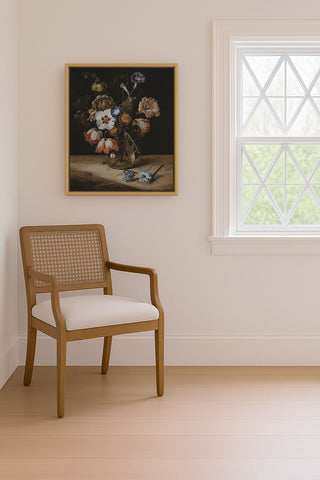 FLOWERS IN A GLASS VASE - Museum Quality Art