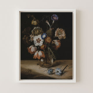FLOWERS IN A GLASS VASE - Museum Quality Art