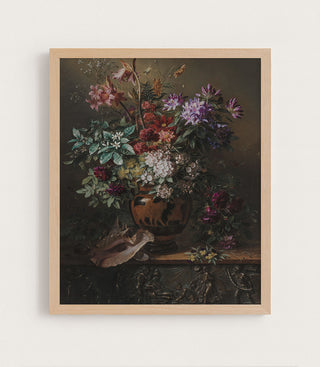 FLOWERS IN A GREEK VASE - Museum Quality Art