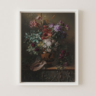 FLOWERS IN A GREEK VASE - Museum Quality Art
