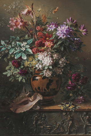 FLOWERS IN A GREEK VASE