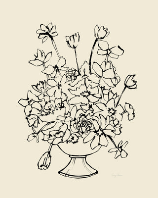 Flowers in a Pedestal Vase