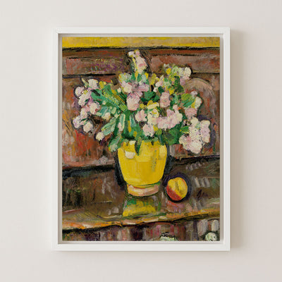 Flowers in a Yellow Vase