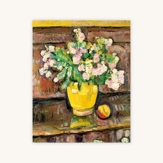 FLOWERS IN A YELLOW VASE — Primary Image