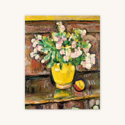 FLOWERS IN A YELLOW VASE — Primary Image