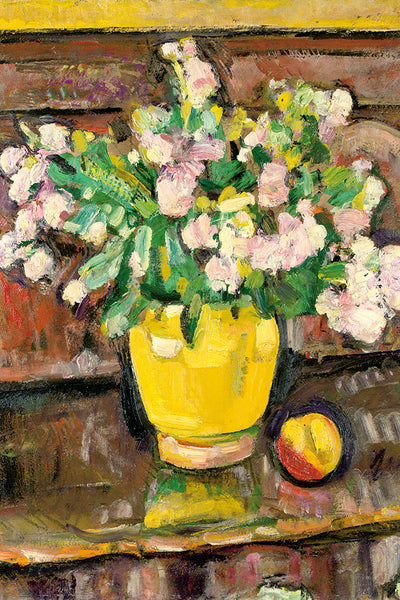 FLOWERS IN A YELLOW VASE