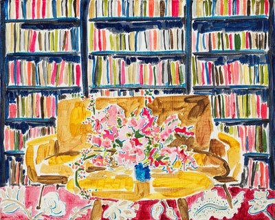 Flowers in Library