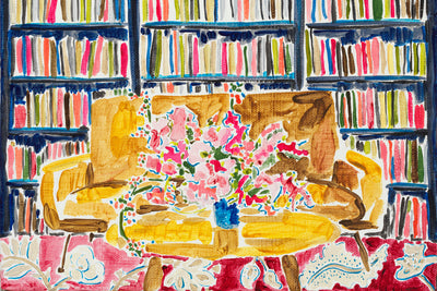 Flowers in Library