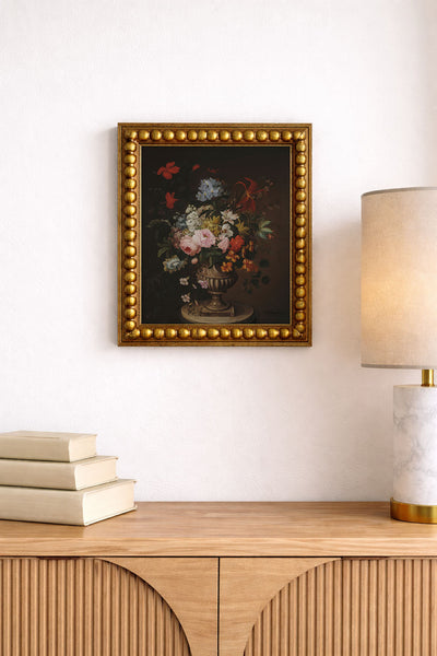 Flowers in Pedestal Vase