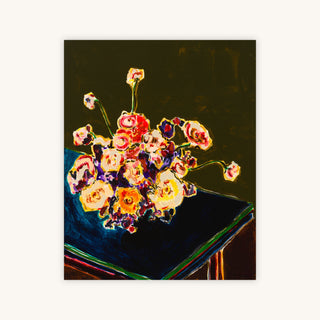 FLOWERS WITH GREEN BACKGROUND — Primary Image