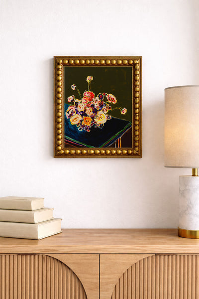 Flowers with Green Background