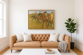 Four Jockeys on Horseback