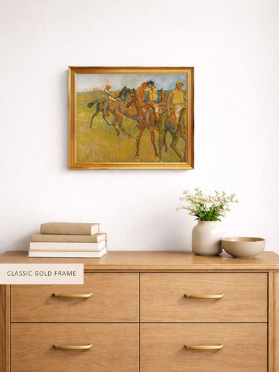 Four Jockeys on Horseback