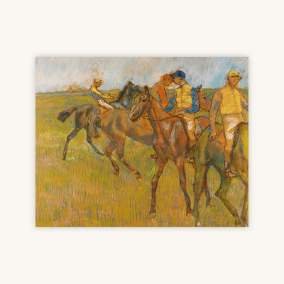 FOUR JOCKEYS ON HORSEBACK — Primary Image