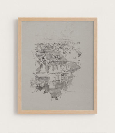 FRENCH VILLAGE SKETCH