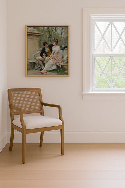 GALLANT SCENE IN THE PARK - Museum Quality Art