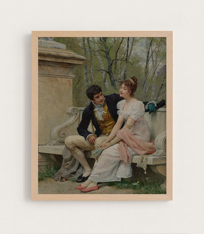 GALLANT SCENE IN THE PARK - Museum Quality Art