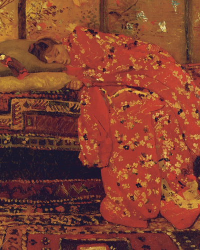 GIRL IN A RED KIMONO