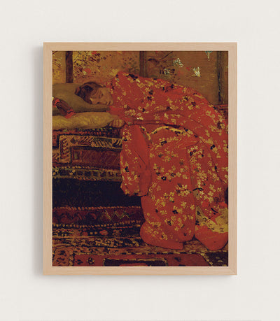 Girl in a Red Kimono