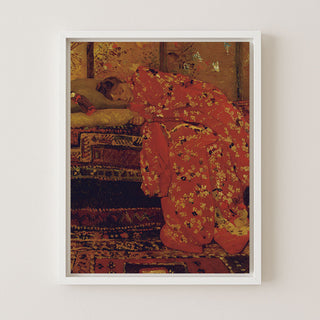 Girl in a Red Kimono