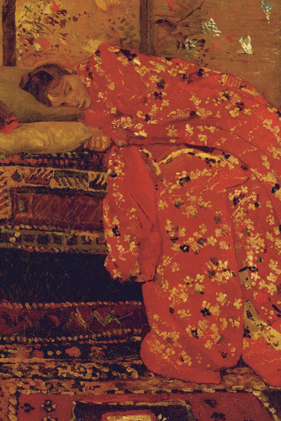 GIRL IN A RED KIMONO