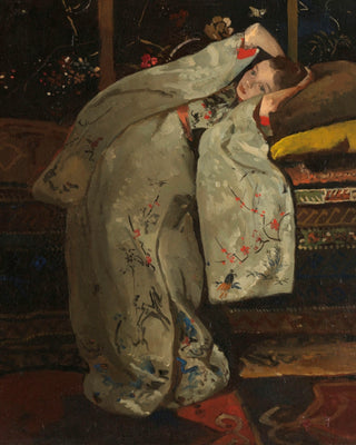 GIRL IN A WHITE KIMONO