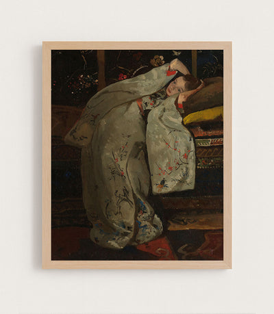 Girl in a White Kimono