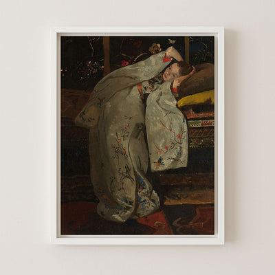 Girl in a White Kimono
