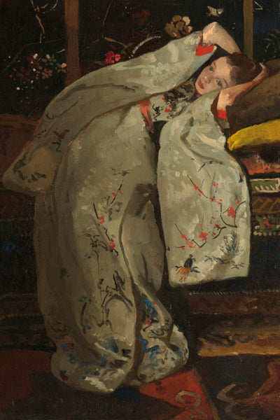 GIRL IN A WHITE KIMONO