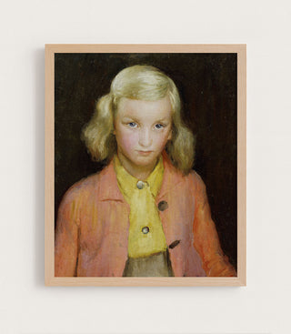 GIRL IN A YELLOW BLOUSE - Museum Quality Art