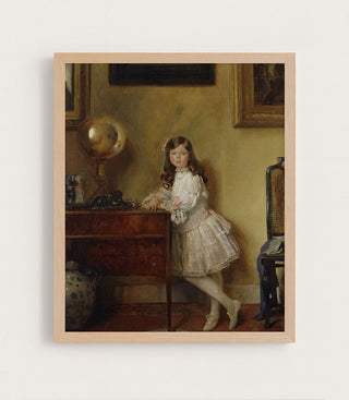 Girl in Golden Interior