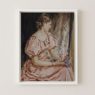 GIRL IN PINK - Museum Quality Art