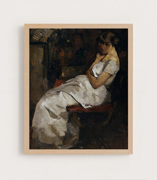 GIRL IN WHITE - Museum Quality Art