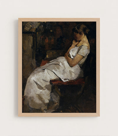 GIRL IN WHITE - Museum Quality Art