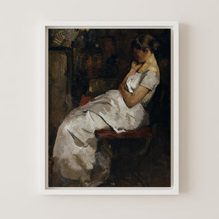 GIRL IN WHITE - Museum Quality Art