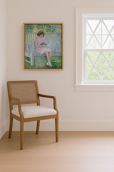 GIRL READING - Museum Quality Art