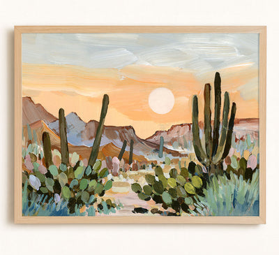 Glowing Desert Moon