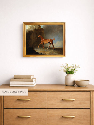 Golden Chestnut Racehorse