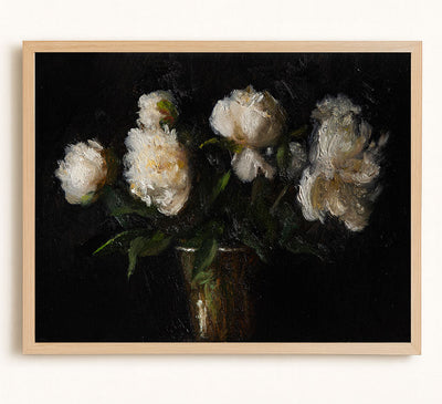 GOLDEN PEONIES - Museum Quality Art