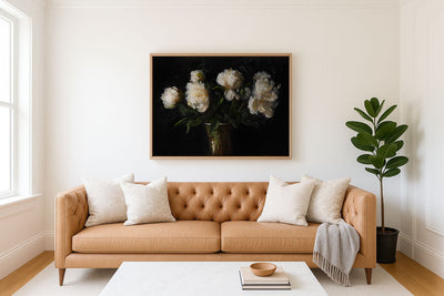 GOLDEN PEONIES - Museum Quality Art