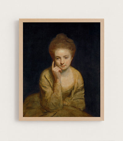 Golden Portrait Study of a Young Lady