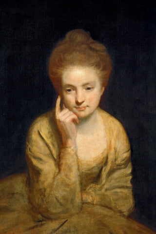 GOLDEN PORTRAIT STUDY OF A YOUNG LADY