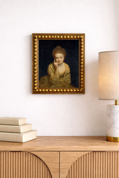 Golden Portrait Study of a Young Lady