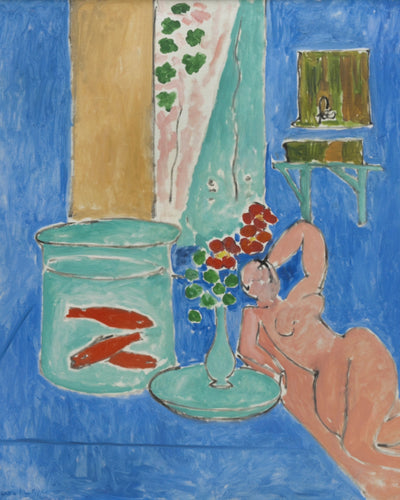 GOLDFISH AND SCULPTURE