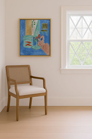 GOLDFISH AND SCULPTURE