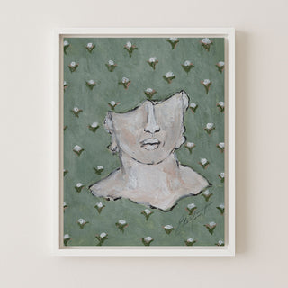 Green Meadows Sculpture with Cotton Blossoms