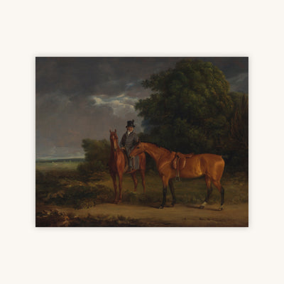 GROOM AND TWO HORSES — Primary Image