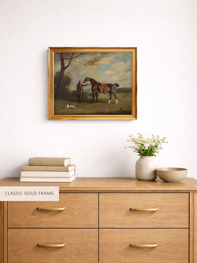 Groom with Bay Hunter