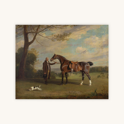 GROOM WITH BAY HUNTER — Primary Image