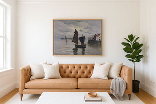 HARBOR SCENE - Museum Quality Art